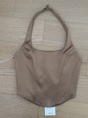 Wilfred Dusk Camel Halter Corset Top